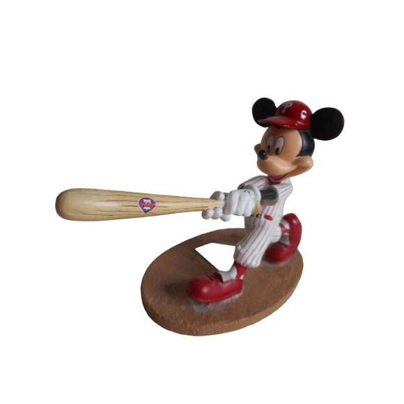 Disney Mickey & Friends Philadelphia Phillies Mickey Mouse Home Run Hero Figurin - Picture 2 of 6